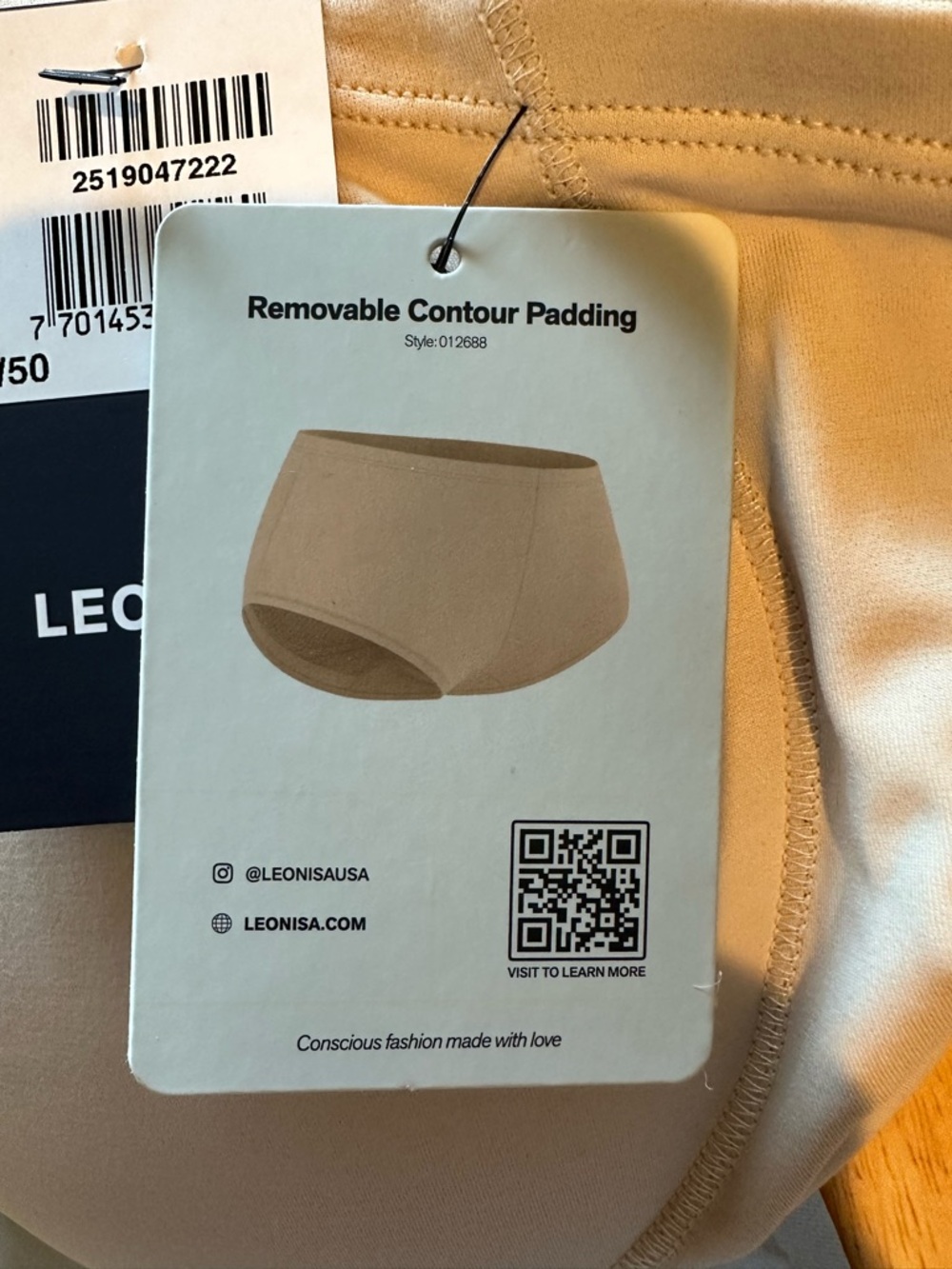 Leonisa Magic Instant Butt Lift Padded Panty - Beige - Picture 5 of 6